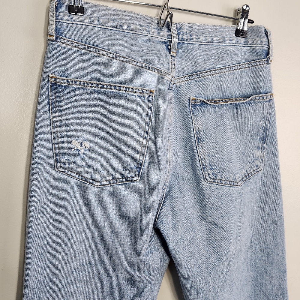 AGolde 90s Loose Fit Jeans Organic Cotton Size 26 Light Wash - Picture 7 of 13